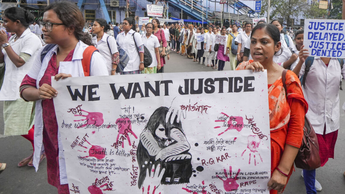 Protest over Kolkata trainee doctor murder
